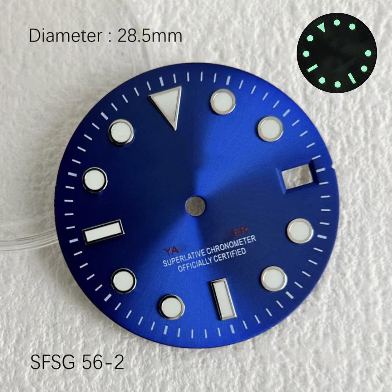 Hot SUB 28.5mm NH35 Green Glow - Reel Case 评论和价格