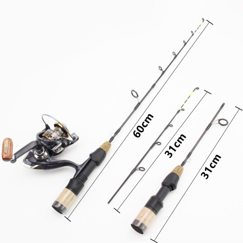 60cm 2 Tips Rod Reel Combos Wi - Ice Fishing Reel 评论和价格