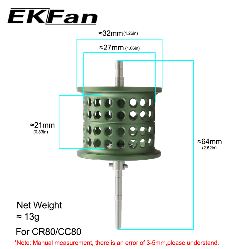 EKFan Green Micro Matter Threa - Reel Spare Spool 评论和价格