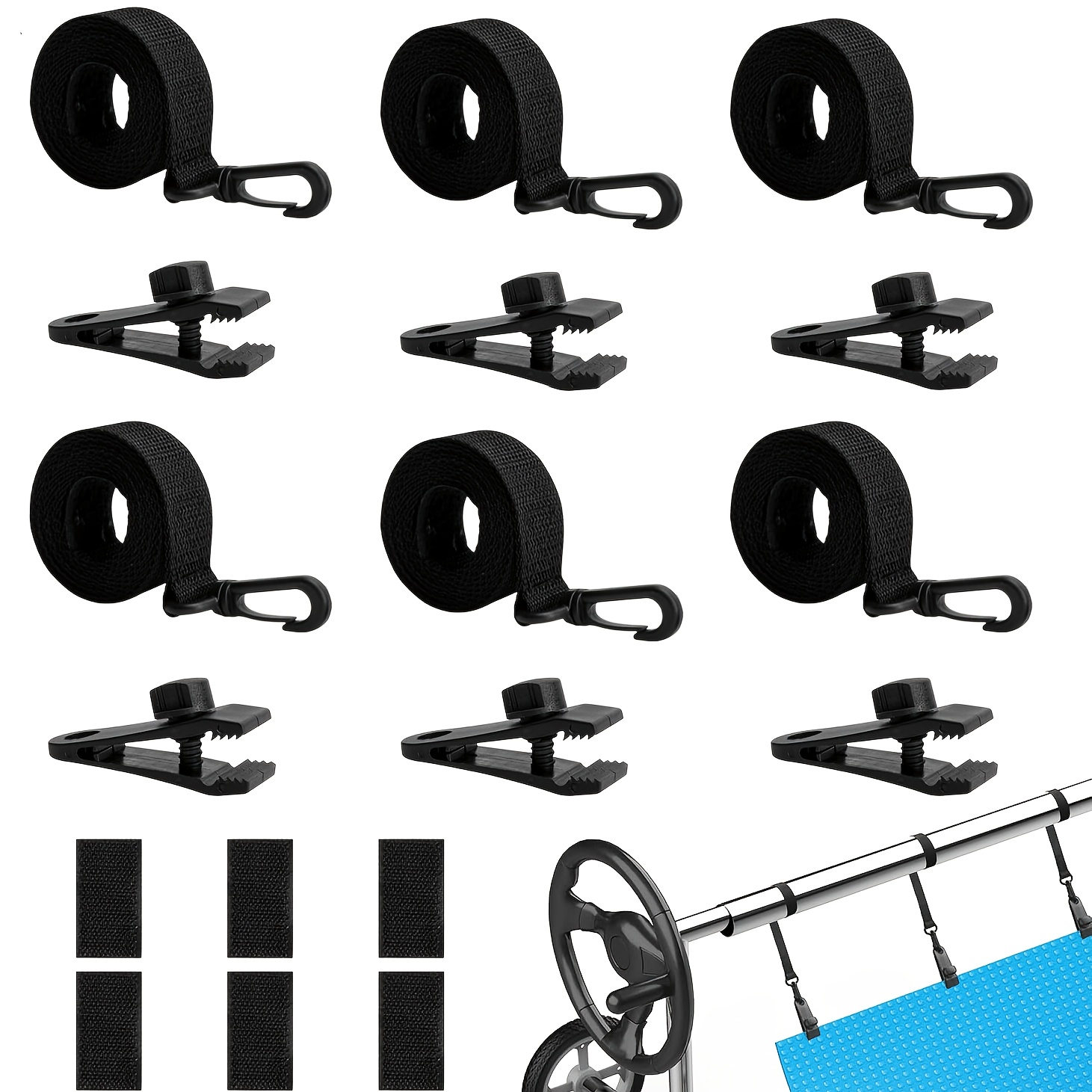 18 Pcs Solar Cover Reel Instal - Reel Cover 评论和价格
