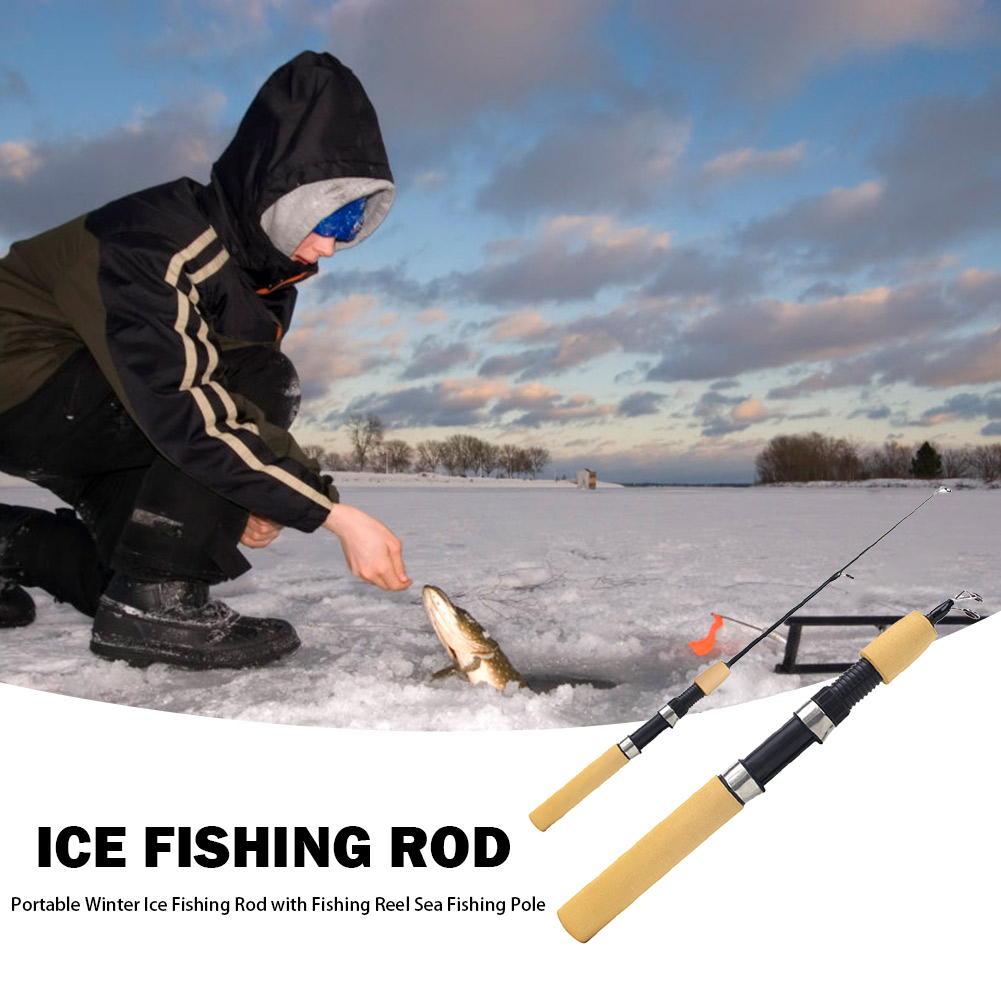 Ice Fishing Rod Portable Spinn - Ice Fishing Reel 评论和价格