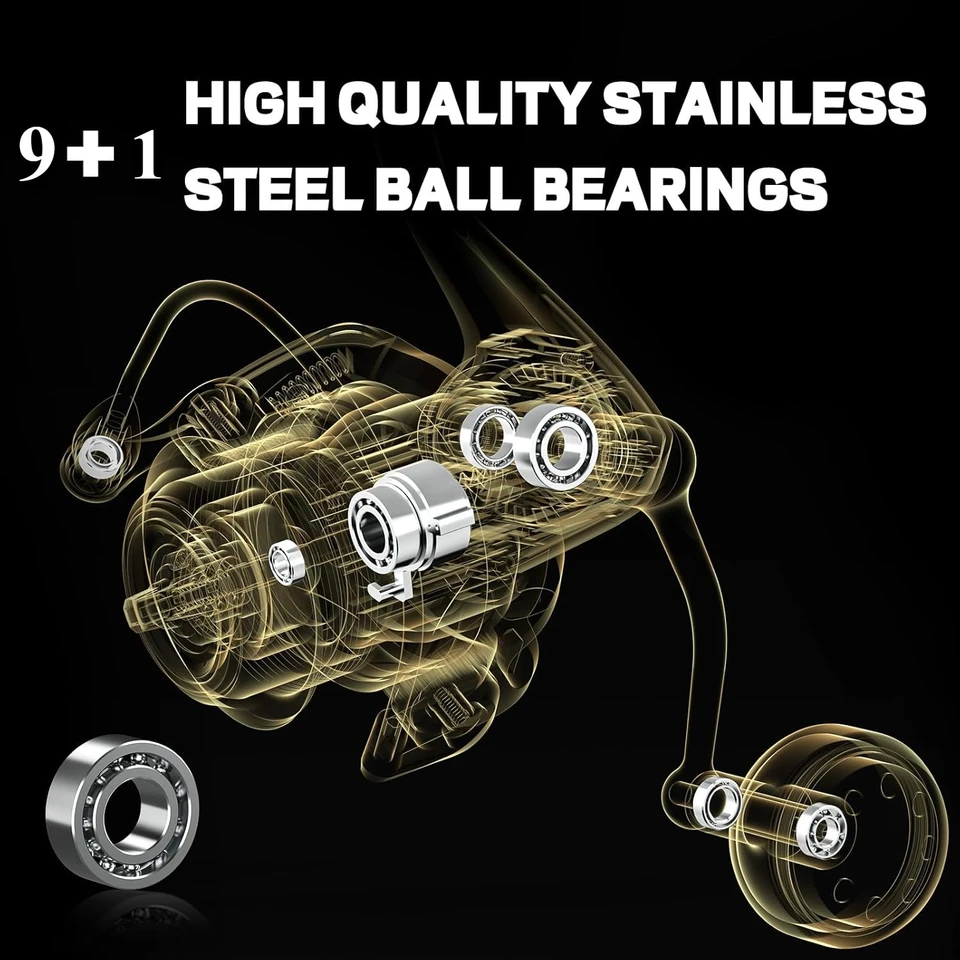 Spinning Reel, 9+1 BB Incredib - Spinning Reel 评论和价格