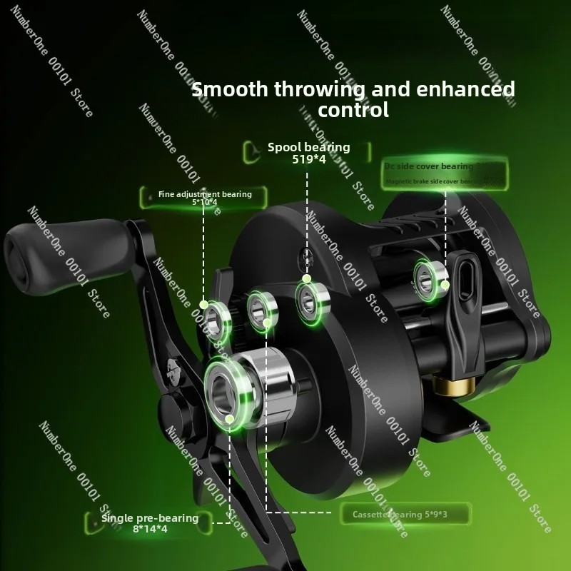 Electronic Magnetic Brake Fish - Baitcasting Reel 评论和价格