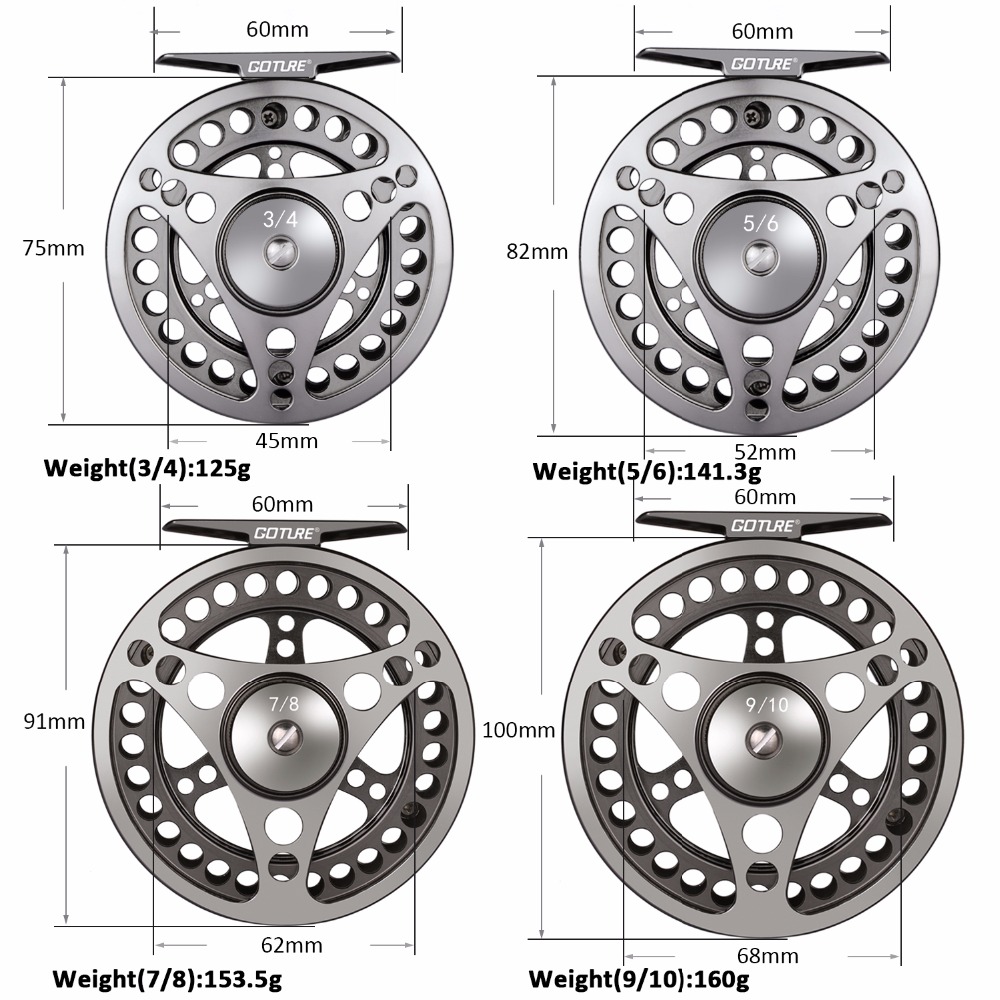Goture Fly Fishing Reel 3/4 5/ - Reel Spare Spool 评论和价格