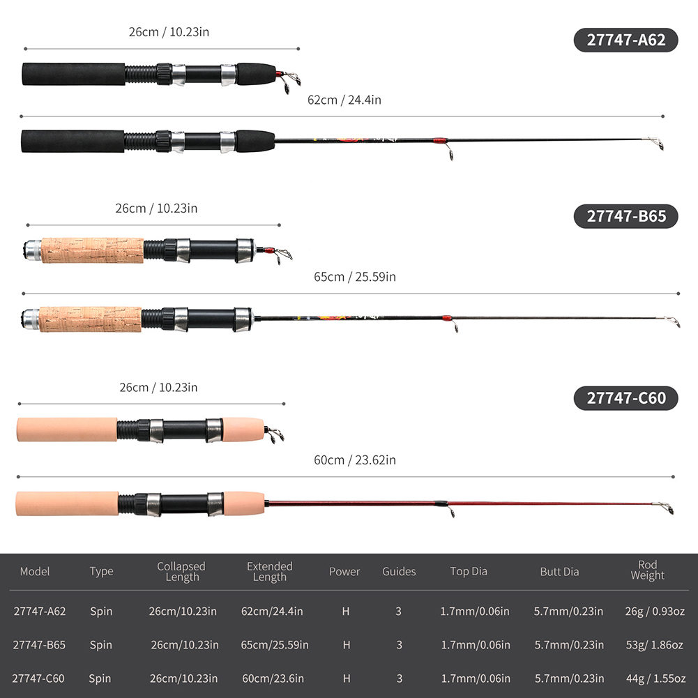 1 Set Fishing Rod With Fishing - Ice Fishing Reel 评论和价格