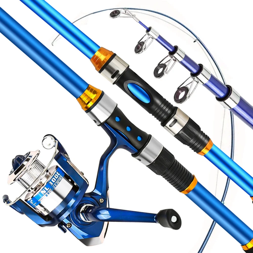 2.1-3.6M Telescopic Glass Fibe - Spincast Reel 评论和价格