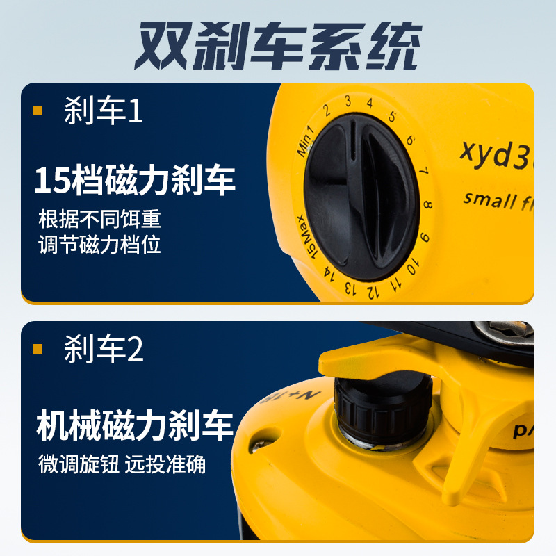 Yellow N+1 Bb Baitcasting Reel - Ice Fishing Reel 评论和价格