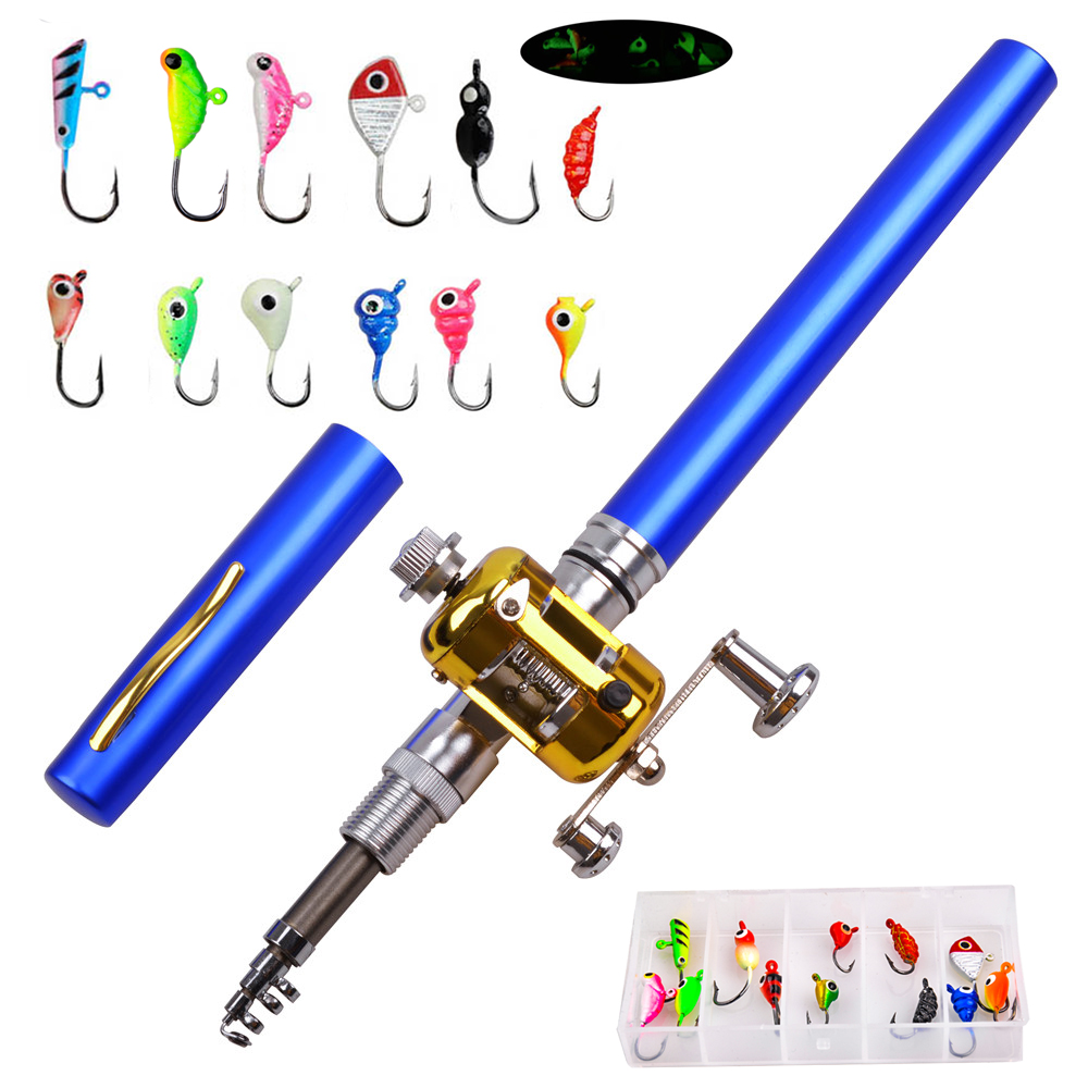 Mini ice fishing rod Combo wit - Ice Fishing Reel 评论和价格